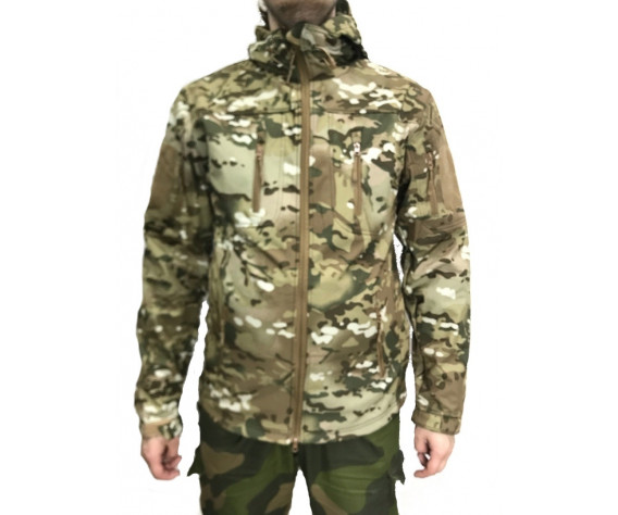 Фото: “Куртка Soft Shell с флисом ESDY мультикам 4 кармана”, купить в интернет магазине