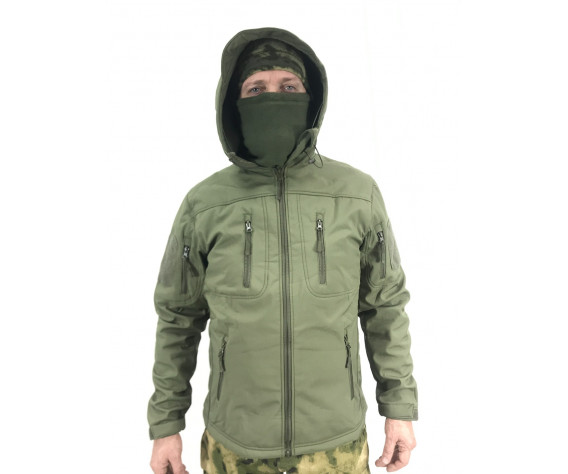 Фото: “Куртка ESDY Soft Shell с флисом 4 кармана, олива”, купить в интернет магазине