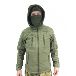 Фото: “Куртка ESDY Soft Shell с флисом 4 кармана, олива”