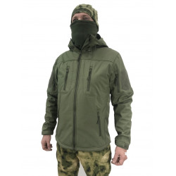 Фото: “Куртка ESDY Soft Shell с флисом 4 кармана, олива”, купить в интернет магазине