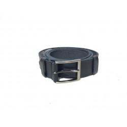 Фото: “Ремень кожаный ЧЕРНЫЙ брючный 35 мм с покупной пряжкой с 2 прошивками №2”, купить в интернет магазине