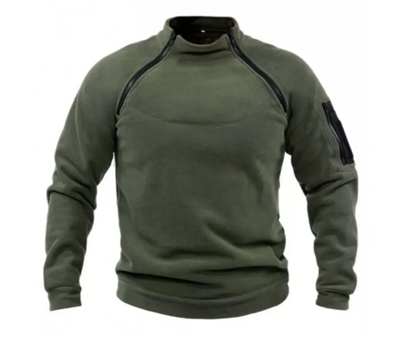 Фото: “Кофта флис с застежками по бокам ОЛИВА”, купить в интернет магазине