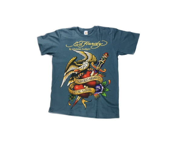 Фото: “Футболка Ed-Hardy темно серая с принтом”, купить в интернет магазине