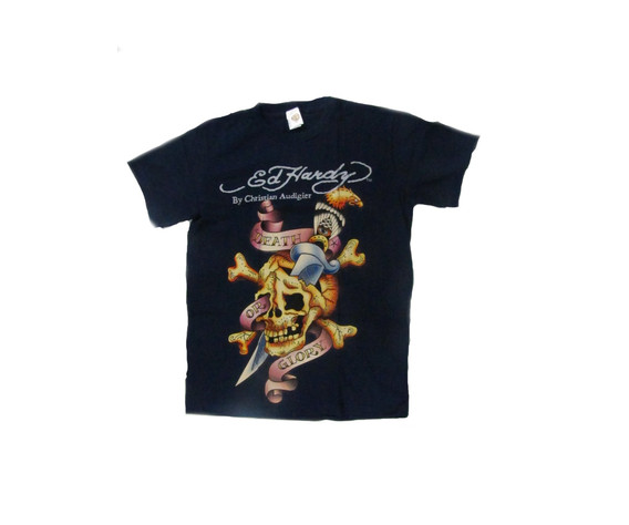 Фото: “Футболка Ed-Hardy черная с принтом”, купить в интернет магазине