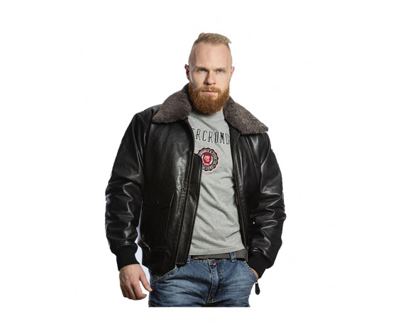 Фото: “Мужская кожаная куртка пилот AVIATOR FS-AVIA-BL, овчина”, купить в интернет магазине