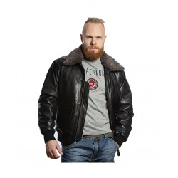 Фото: “Мужская кожаная куртка пилот AVIATOR FS-AVIA-BL, овчина”, купить в интернет магазине