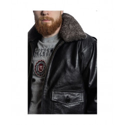 Фото: “Мужская кожаная куртка пилот AVIATOR FS-AVIA-BL, овчина”
