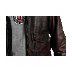 Фото: “Мужская кожаная куртка пилот RED TORNADO FS-PILOT-RED”