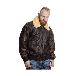 Фото: “Мужская кожаная куртка пилот RED TORNADO FS-PILOT-RED”