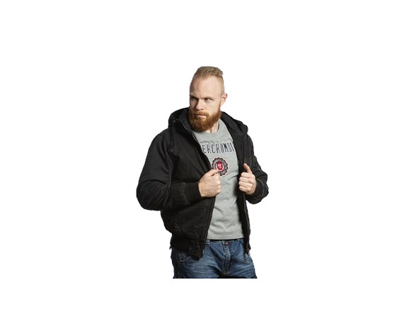 Фото: “Мужская хлопковая куртка с капюшоном Foersverd Adler FS-BJ-01-BL, черный”, купить в интернет магазине