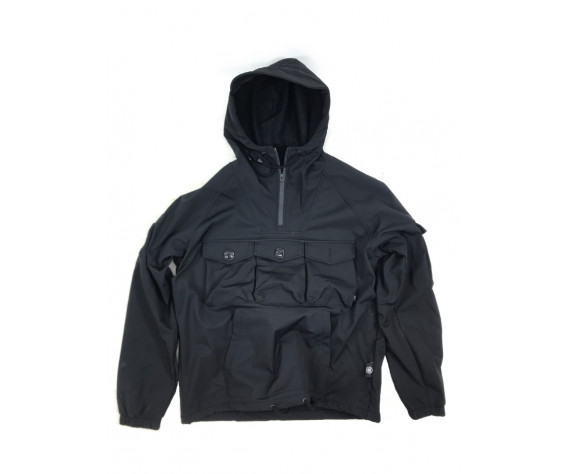 Фото: “Анорак Soft Shell с флисом 3 кармана черный”, купить в интернет магазине