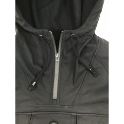 Фото: “Анорак Soft Shell с флисом 3 кармана черный”