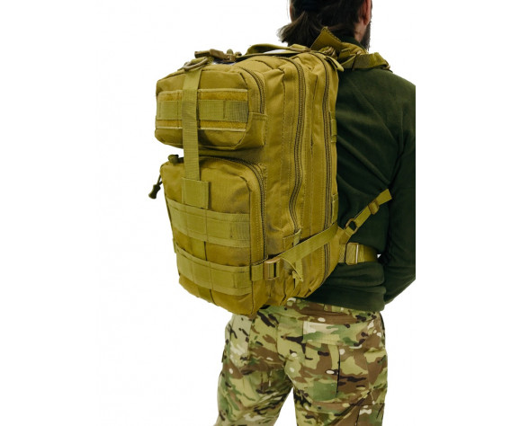 Фото: “Рюкзак 15 литров сьемные лямки, molle БЕЖЕВЫЙ”, купить в интернет магазине