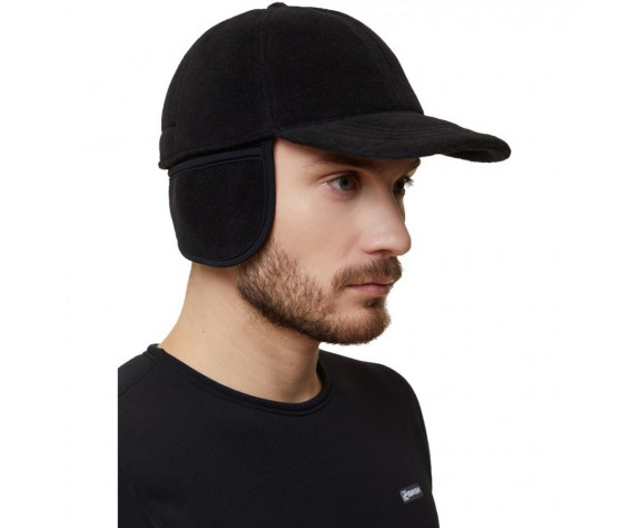 Фото: “Кепка ЗИМА утепленная ЧЕРНАЯ”, купить в интернет магазине