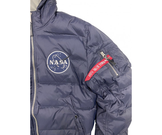 Фото: “Бомбер ALPHA APOLLO11 industries NASA СИНИЙ”, купить в интернет магазине