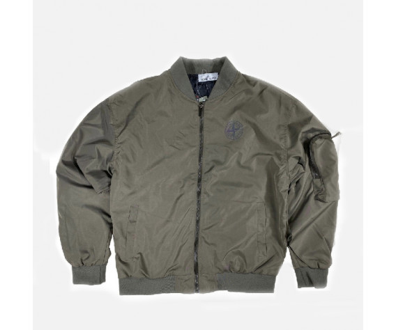 Фото: “Куртка бомбер STONE ISLAND легкая серый”, купить в интернет магазине