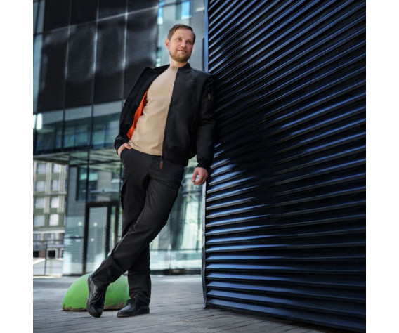 Фото: “Куртка BOMBER Jacket 763, WerWOLF• 001-Black”, купить в интернет магазине