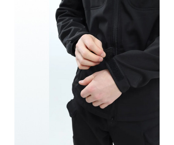 Фото: “Костюм Soft Shell ESDY на флисе, черный (4 кармана)”, купить в интернет магазине