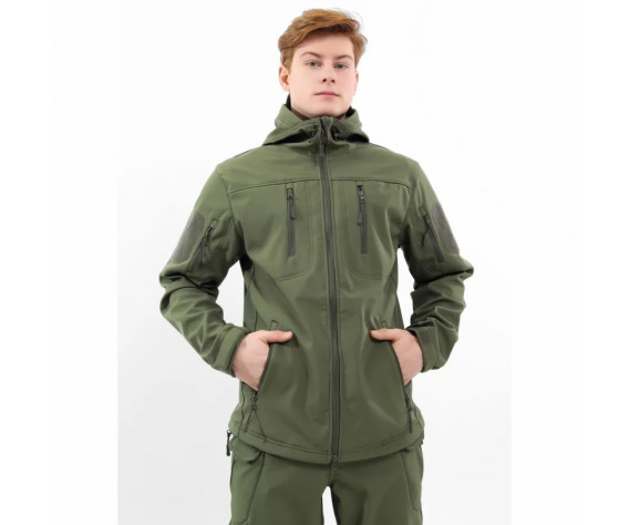 Фото: “Костюм Soft Shell ESDY на флисе, олива (4 кармана)”, купить в интернет магазине