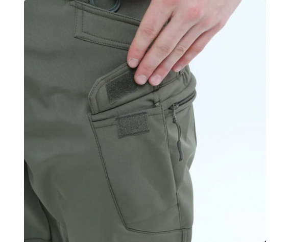 Фото: “Костюм Soft Shell ESDY на флисе, олива (4 кармана)”, купить в интернет магазине