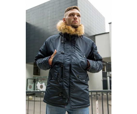 Фото: “Куртка HUSKY DENALI INK/RED Classic”, купить в интернет магазине