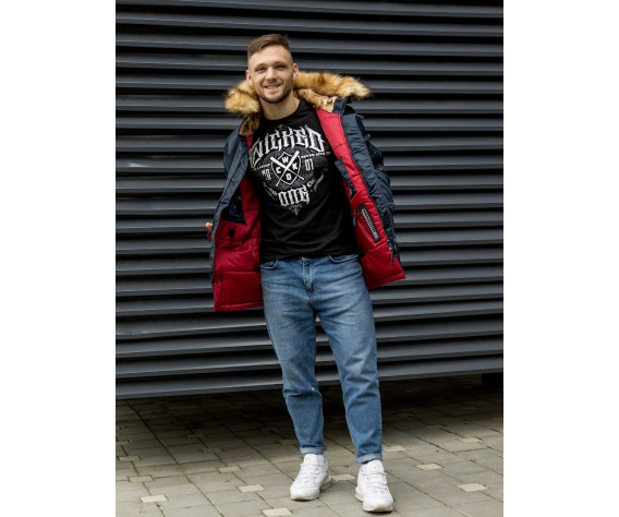 Фото: “Куртка HUSKY DENALI INK/RED Classic”, купить в интернет магазине