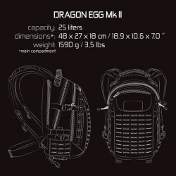 Фото: “Рюкзак Direct Action DRAGON EGG MkII BACKPACK Cordura Shodow Grey 25л”