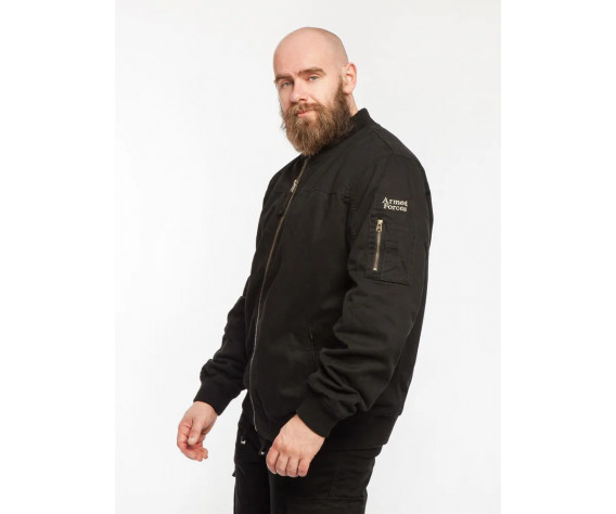 Фото: “Куртка Бомбер Armed Forces ЧЕРНЫЙ”, купить в интернет магазине