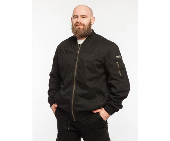 Фото: “Куртка Бомбер Armed Forces ЧЕРНЫЙ”, купить в интернет магазине