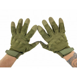 Фото: “Перчатки Олива с пальцами и защитой”, купить в интернет магазине
