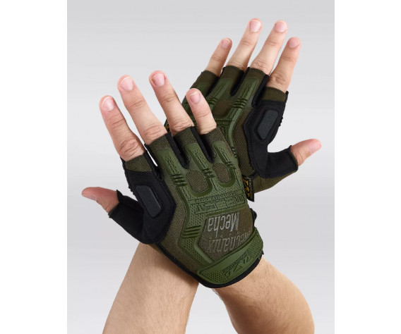 Фото: “Перчатки MECHANIX M-PACT COVERT короткие с резин защитой Олива”, купить в интернет магазине