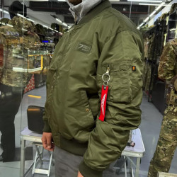 Фото: “Бомбер AIR FORCE 726 OLIVA капюшон демисезон”