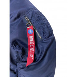 Фото: “Бомбер ALPHA L-2B HOODED NASA II FLTKT BLUE”