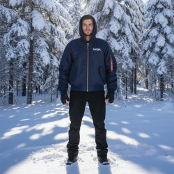 Фото: “Бомбер ALPHA L-2B HOODED NASA II FLTKT BLUE”, купить в интернет магазине