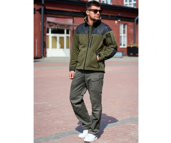 Фото: “Кофта-ФЛИС CLASSIC STROLL Olive/Black”, купить в интернет магазине