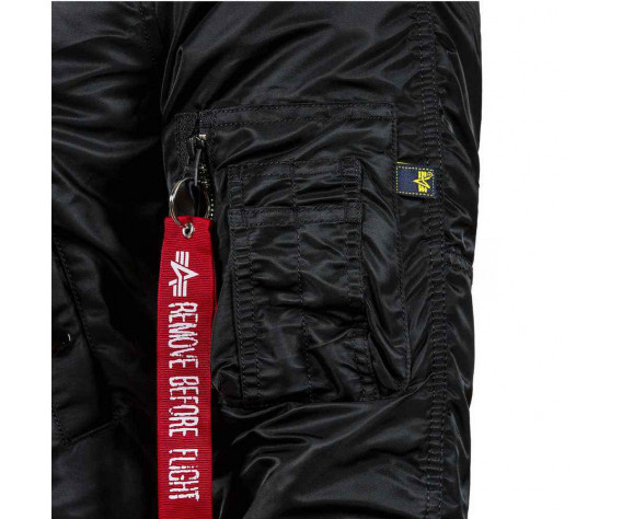 Фото: “Куртка Аляска ALPHA N-3B SLIM FIT REPLICA BLACK/ORANGE”, купить в интернет магазине