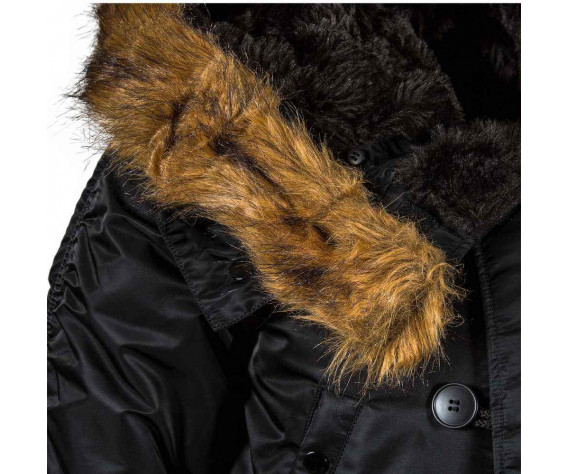 Фото: “Куртка Аляска ALPHA N-3B SLIM FIT REPLICA BLACK/ORANGE”, купить в интернет магазине