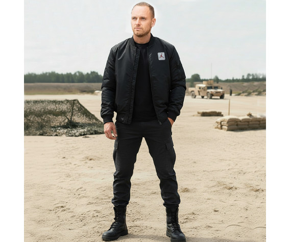 Фото: “Куртка бомбер лето JUMPMAN черн”, купить в интернет магазине