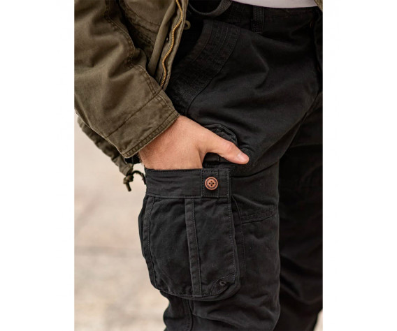 Фото: “Брюки карго Hauler 603-A черные”, купить в интернет магазине