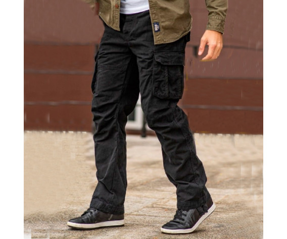 Фото: “Брюки карго Hauler 603-A черные”, купить в интернет магазине