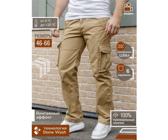 Фото: “Брюки карго Hauler 603-A, койот”, купить в интернет магазине