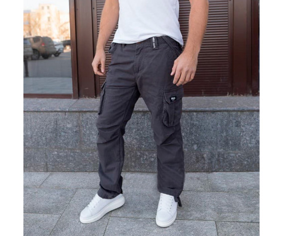 Фото: “Брюки карго Hauler 603-A серые”, купить в интернет магазине
