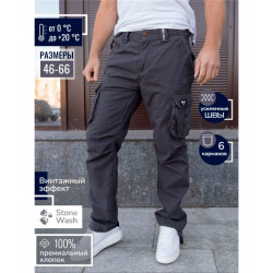 Фото: “Брюки карго Hauler 603-A серые”, купить в интернет магазине