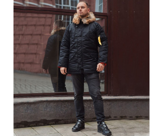 Фото: “Зимняя мужская куртка аляска N-3B, black”, купить в интернет магазине