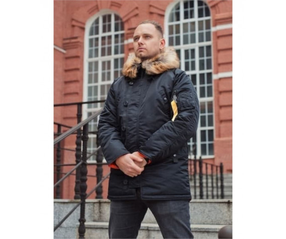 Фото: “Зимняя мужская куртка аляска N-3B, black”, купить в интернет магазине