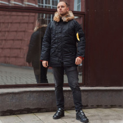 Фото: “Зимняя мужская куртка аляска N-3B, black”, купить в интернет магазине