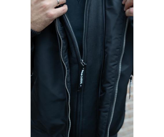 Фото: “Лётная куртка с капюшоном MA-1 HOOD, black”, купить в интернет магазине