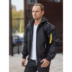 Фото: “Лётная куртка с капюшоном MA-1 HOOD, black”, купить в интернет магазине