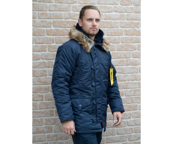 Фото: “Зимняя мужская куртка аляска N-3B, синий”, купить в интернет магазине