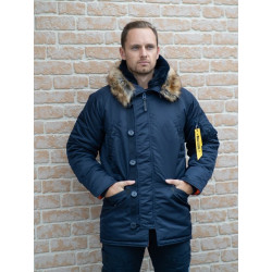 Фото: “Зимняя мужская куртка аляска N-3B, синий”